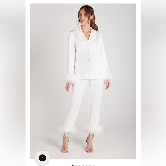 Nadine merabi Darcie white pyjamas